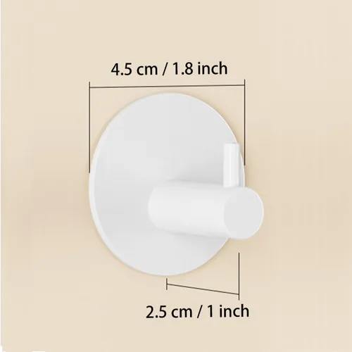 Miniatura 2 de Miliocry Paquete de 6 ganchos para toallas de baño, ganchos adhesivos, gancho de pared resistente, resistente al agua, de acero inoxidable