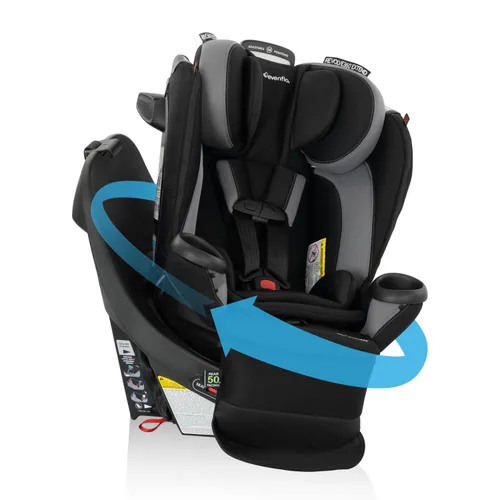 Evenflo Revolve360 Extend Asiento de Auto Convertible con Rotación de 360 Grados, Orientado Hacia Atrás Extendido, Orientado Hacia Adelante, Modo