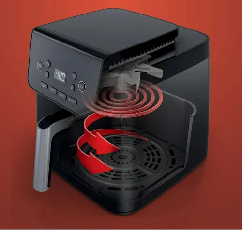 Miniatura 7 de Freidora de aire Pro XL, tamaño familiar de 6.5 cuartos de galón para comidas rápidas, funciones 4 en 1: freír al aire, asar, hornear, recalentar