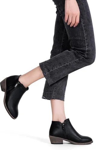 Miniatura 7 de Jeossy Botas de tobillo clásicas 9618 para mujer, botas de tacón grueso sin cordones para mujer