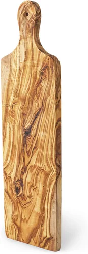 Miniatura 10 de Forest Decor Tabla de servir de madera de olivo, tabla de quesos de madera, tabla de servir con asa, tabla de charcutería de cocina tallada a mano