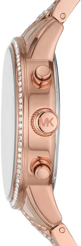 Miniatura 2 de Michael Kors Relojes Ritz Reloj de cuarzo con correa de acero inoxidable, oro rosa, 20 (Modelo MK7223), Cadena de oro rosa., Reloj de cuarzo