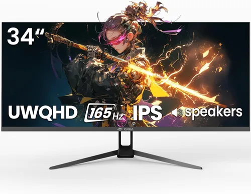 Miniatura 10 de CRUA - Monitor de juegos de 24.5 pulgadas 144Hz/165Hz, FHD (1920x1080P) 120% sRGB, monitor de computadora vertical ajustable