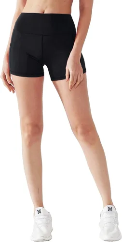 Miniatura 2 de CADMUS Womens High Waist Yoga Shorts Spandex Running Side Pockets