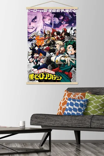 Miniatura 2 de Trends International My Hero Academia: Season 6 - Póster de pared de arte clave, 22.37 x 34.00 pulgadas, paquete de impresión premium y colgador