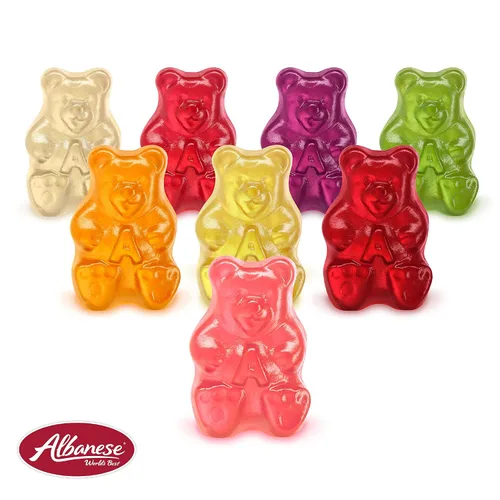 Miniatura 6 de Albanese Ultimate 8 Flavor Gummi Bears, ositos de goma de 8 sabores, 2.5 oz, 12