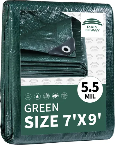 Miniatura 46 de RAINDEWAY Tarps - Lona impermeable de color azul de 4 x 16 pies de grosor, resistente a desgarros, multiusos, para techo, campamento, automóvil