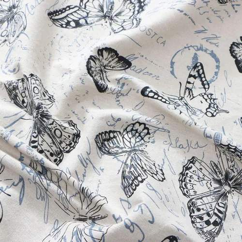 Sheicon The Yard - Tela con estampado de mariposas de 60 pulgadas de ancho, tela decorativa para proyectos de bricolaje y fabricación de manteles,