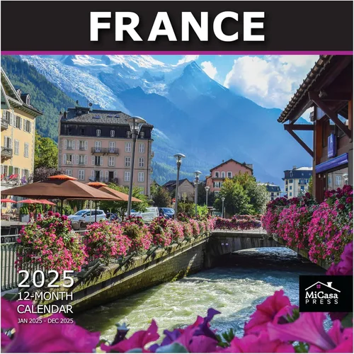 Miniatura 15 de MICASA PRESS European Destinations - Calendario de pared 2026 de 12 meses 12 x 24 pulgadas abierto Papel grueso y resistente Regalar