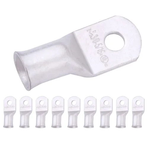 Miniatura 125 de SELTERM 5 piezas terminales de cable de cobre estañado 1/0 AWG perno de 1/2", extremos de cable de batería, terminales de anillo, conectores