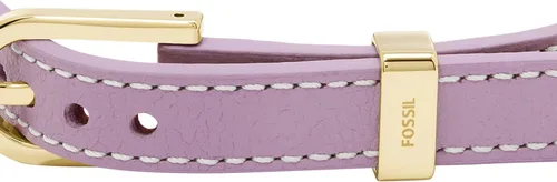 Miniatura 2 de Fossil - Pulsera de acero inoxidable y cuero genuino para mujer