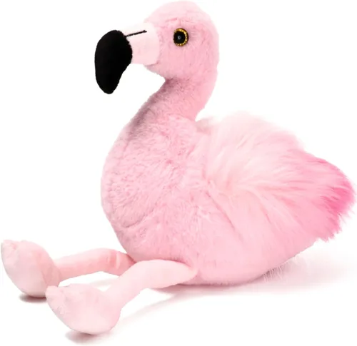 Bearington Lil' Fifi - Animal de peluche rosa de 7 pulgadas, peluche de flamenco rosa suave con lindas alas esponjosas y cara expresiva, lavable,