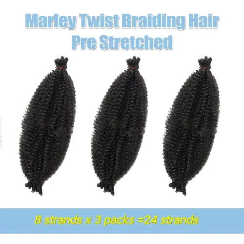 Miniatura 8 de Cabello para trenzar de 10 pulgadas para locs suaves sintéticos, trenzas de ganchillo Passion Spring Cuban Twist Hair Butterfly Loc Marley Twist