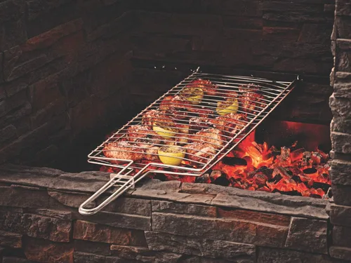 Miniatura 18 de Tramontina 26461/100 Churasco - Cepillo limpiador para parrilla de barbacoa de 17.3 pulgadas (17.3 in), red de eliminación de quemaduras para placas