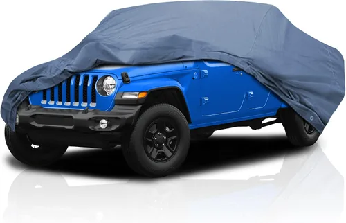 Miniatura 14 de USCarCover Protección Suprema para Todo Clima, Funda Respirable para Auto Jeep CJ3 1959-1964 SUV Tela Mejorada contra la Contaminación, Polvo, Sol