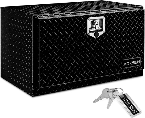 Miniatura 10 de ARKSEN - Caja de herramientas de aluminio con placa de diamante de 36 pulgadas, para camioneta, cuatrimoto, remolque, con cerradura y llave