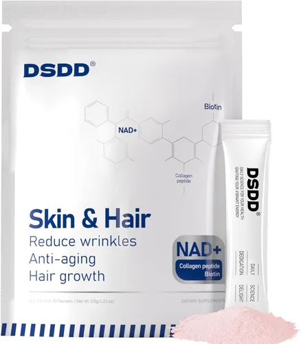 Suplemento de biotina para apoyar el cabello, la piel y las uñas saludables, vitaminas para el crecimiento del cabello para mujeres y hombres con