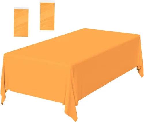 Miniatura 21 de Paquete de 2 Manteles de Plástico Beige Desechables Cubiertas de Mesa Mantel Rectangular Beige para Fiesta Baby Shower Boda Cumpleaños Mantel