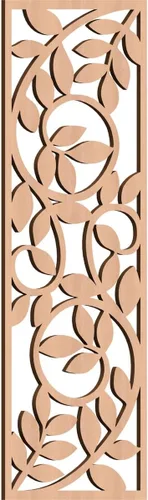 Miniatura 185 de 9 3/8"W x 24 3/8"H x 1/4"T Utica Decorativo Fretwork Madera Paneles de Pared, Abedul