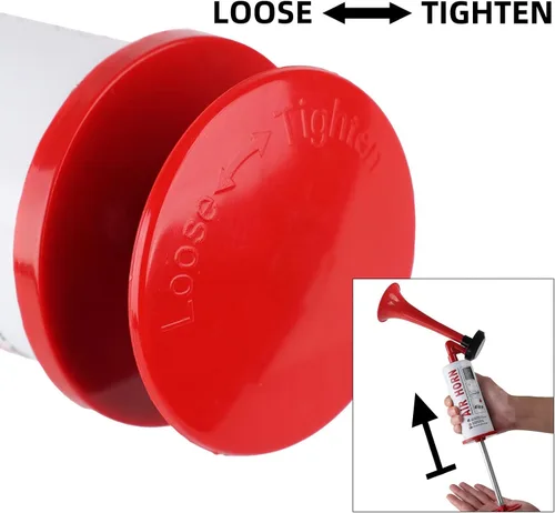 Miniatura 5 de Bocina de aire reutilizable ruidosa Bocina de barco portátil Bocinas de estadio en mano Bocina de seguridad personal de aluminio Bocina de aire