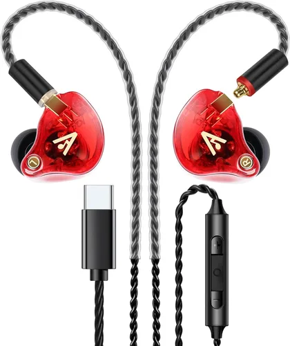 Miniatura 35 de Vibes 202 - Auriculares con cable - Auriculares HiFi in Ear Monitor - Auriculares profesionales con aislamiento de ruido - Sonido claro, graves