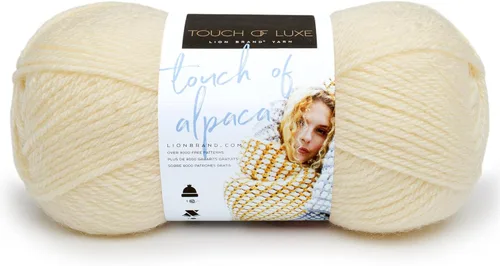Miniatura 16 de Lion Brand Yarn (1 madeja) Hilo Touch of Alpaca, Carmesí