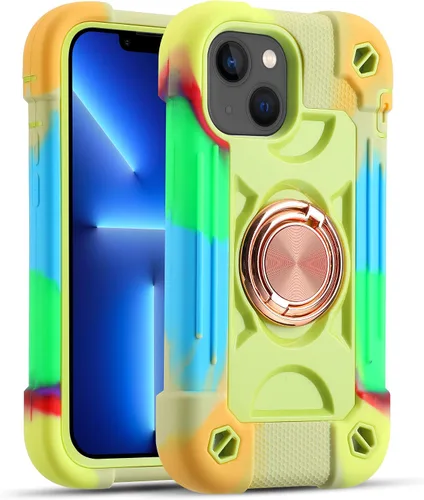 Miniatura 101 de MARKILL Funda compatible con iPhone Air de 6.5 pulgadas 2025 con soporte de anillo giratorio de 360 grados, protección contra caídas de grado