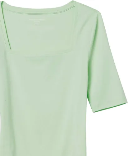 Miniatura 55 de Amazon Essentials - Camiseta de manga corta y cuello cuadrado para mujer