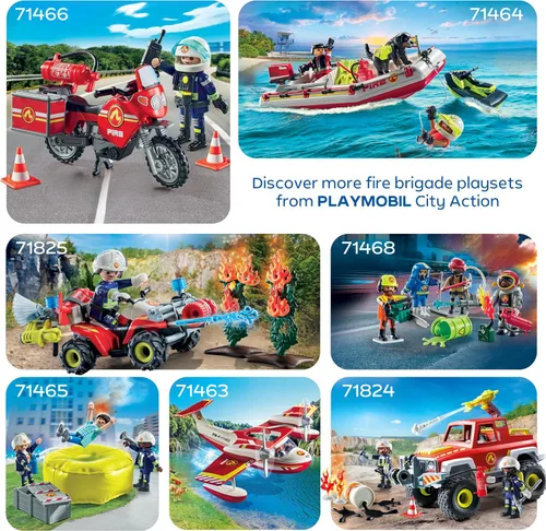 Miniatura 6 de Playmobil Camión de bomberos con accesorios y 2 figuras