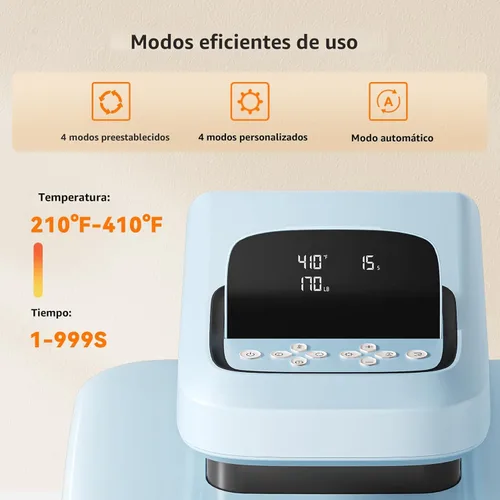 Miniatura 7 de HTVRONT Auto Heat Press 2 - Máquina de prensa de calor para camisetas con presión ajustable y mayor altura de calentamiento, se calienta rápido