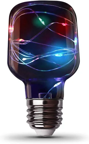 Miniatura 8 de Feit Electric FY/G25/SW/CR/LED 1W Bombilla LED G25 de Vidrio de Grieta de Hadas Mágica Decorativa, 12.4 cm x 7.9 cm, Luz Blanca Suave de 2700K