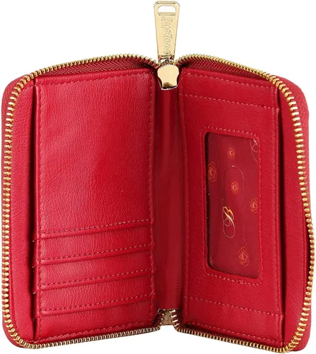 Miniatura 3 de Loungefly Disney Belle Flowers - Mini cartera con cremallera de piel sintética, Multi, Cartera con cremallera