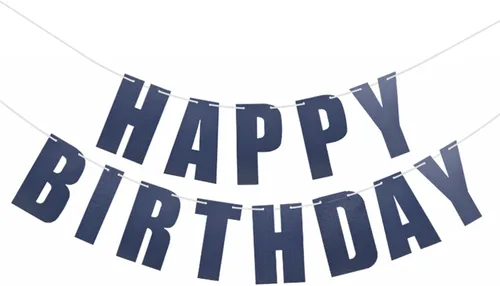 Miniatura 18 de Cartel de feliz cumpleaños para decoraciones de fiesta de cumpleaños (aguamarina)