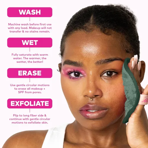 Miniatura 7 de El juego original de 7 días de MakeUp Eraser borra todo el maquillaje con solo agua, incluyendo rímel impermeable, delineador de ojos, base, lápiz