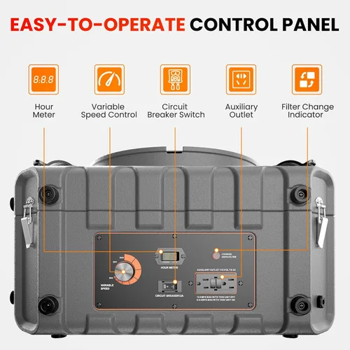 Miniatura 5 de Abestorm Depuradores de aire comerciales para el hogar, depurador de aire HEPA de 750 CFM con filtración de luz UV-C de 4 etapas, máquina de aire