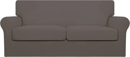 Miniatura 74 de Easy-Going Funda de sofá suave y elástica de 3 piezas para perros, funda de sofá lavable para sofá de 2 cojines separados, protector elástico