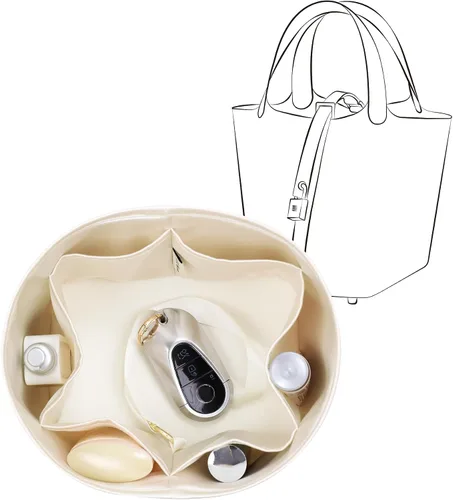 Miniatura 20 de Se adapta a Picotin 18 bolsas, inserto organizador de bolso de seda de alta calidad, suave al tacto y ligero, organizador de lujo con caja de regalo