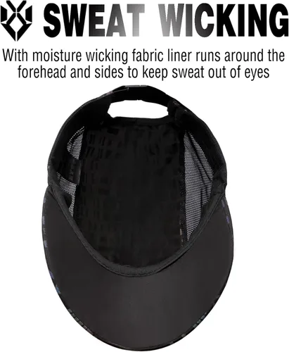 Miniatura 7 de XAANLVY - Gorra de béisbol holográfica original, sin estructura, ajuste relajado, de secado rápido, para mujeres y hombres, ajustable, transpirable