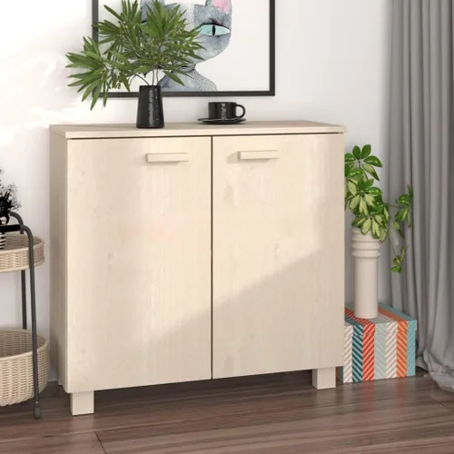 Miniatura 2 de Aparador marrón miel 33.5"x13.8"x31.5" madera maciza pino