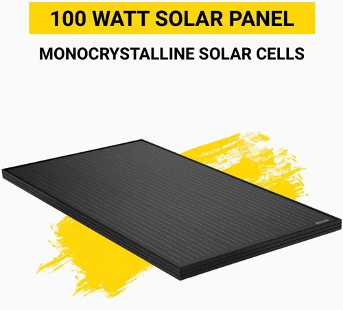 Miniatura 3 de Spartan Power Panel solar de 100 W, 9 barras de autobús, color negro, ideal para RV, remolque, cámper, barco, cabina, granja, SP-100W