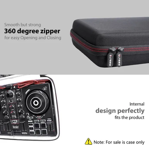 Miniatura 7 de LTGEM - Funda para controlador de DJ Hercules DJControl Inpulse 200 / DJControl Inpulse 200 MK2 - Bolsa de transporte protectora de viaje