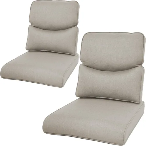 Miniatura 151 de Rilyson Cojines de patio para muebles de exterior, 22 x 24 pulgadas, respaldo alto y asiento profundo, cojín de exterior para sillas de patio, sofá