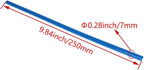 Miniatura 3 de Othmro 10 barras de pegamento caliente de 9.8 pulgadas de longitud y 0.28 pulgadas de diámetro a granel, palos de repuesto para pistola de pegamento