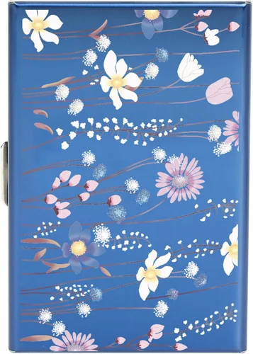 Miniatura 114 de BONSYL® Soporte para tarjetas de crédito, cartera delgada de metal con bloqueo RFID, con 6 ranuras para tarjetas, para mujeres y hombres.