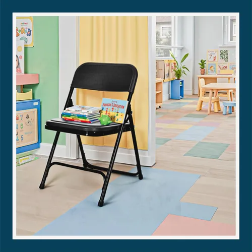 Miniatura 12 de OEF Furnishings OEF800 Series - Sillas plegables de plástico de alta resistencia, asientos ligeros y duraderos