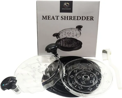 Miniatura 9 de Trituradora de pollo de gran capacidad, trituradora de carne resistente para pechuga de pollo, cerdo desmenuzado y carne de res, tapa visible, base