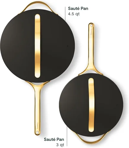 Miniatura 2 de Caraway Ceramic Nonstick Sauté Pan with Lid – 10.5" (3 qt) – Non Toxic, PTFE & PFOA Free - Oven Safe to 550°F - Compatible with Gas, Electric
