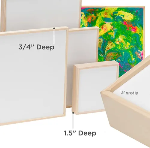 Miniatura 7 de Da Vinci Pro - Paneles multimedia de lienzo líquido para acrílicos fluidos de alto flujo, líquidos de glaseado, medios de vertido, encáusticos