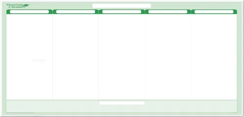 Miniatura 3 de Earth Green - Organizador de pared de 5 columnas borrables en seco, para tareas, objetivos y objetivos, 24 pulgadas de ancho x 19 pulgadas de alto