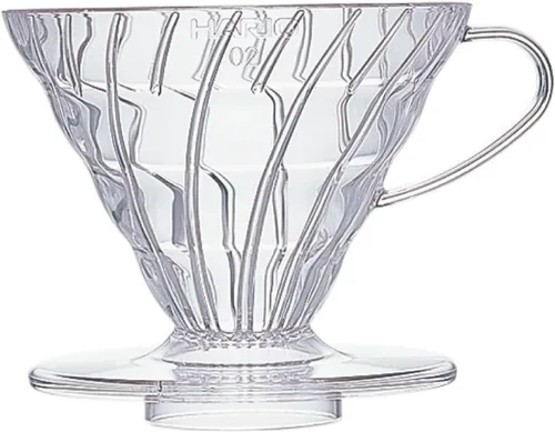 HARIO VDR-01-T Gotero Transparente 01 Goteo de Café Manual Claro para 1 a 2 Tazas, Fabricado en Japón